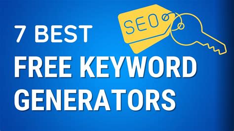 free seo keywords generator tool.
